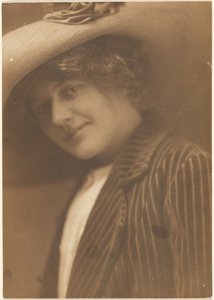 Portrait of a Woman in Striped Blazer by Louis Fleckenstein