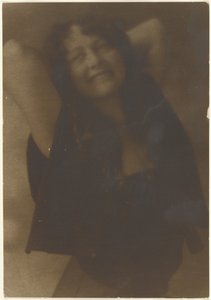 Portrait of a Woman with Arms Behind Her Head by Louis Fleckenstein