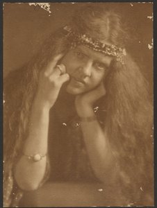 Portrait of a Woman with Diadem by Louis Fleckenstein