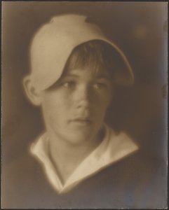 Portrait of a Young Boy in Cap by Louis Fleckenstein