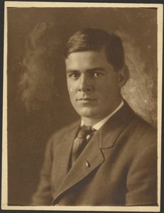 Portrait of a Young Man with Lapel Pin by Louis Fleckenstein