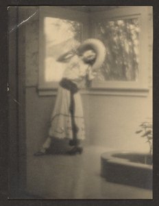 Woman Posing in Mexican Outfit