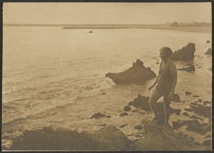 Woman at the Beach by Louis Fleckenstein