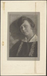 Woman in Dress with Squiggle Piping
