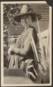 Woman on Porch by Louis Fleckenstein