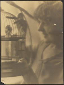 Woman with Birdcage