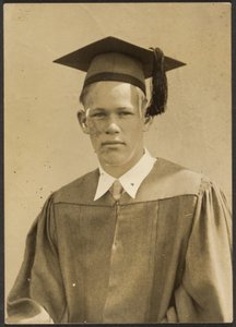 Young Man in Cap and Gown