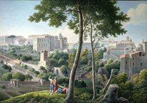View of the Quirinal Hill in Rome, with the Villa Colonna in the Background
