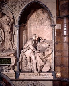 George Frederic Handel monument, Westminster Abbey by Louis Francois Roubilliac