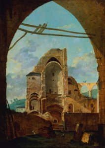 The Demolition of the Abbey of Montmartre by Louis Gabriel Moreau