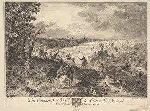 Robbery on a Road after a Painting in the Collection of the Duc de Choiseul by Louis Germain