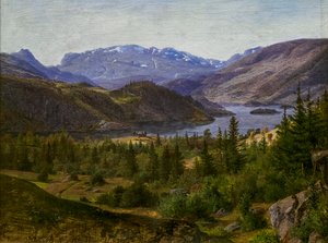 View of Slidre Fjord