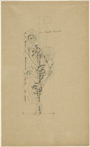 McVickers Theater: Sketch for Untitled Ornamental Band by Louis H. Sullivan