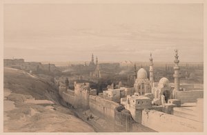 Egypt and Nubia: Volume III - No. 26, Cairo, Looking West by Louis Haghe