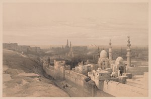 Egypt and Nubia: Volume III - No. 26, Cairo, Looking West, 1838 by Louis Haghe