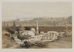 Egypt and Nubia, Volume III: Cairo from the Gate of Citzenib, Looking towards the Desert of Suez by Louis Haghe