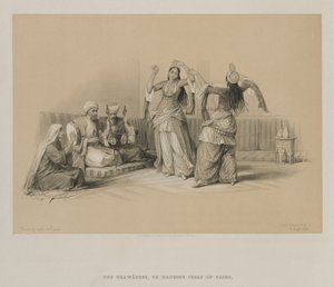 Egypt and Nubia, Volume III: Dancing Girls at Cairo, 1849 by Louis Haghe