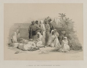 Egypt and Nubia, Volume III: In the Slave Market at Cairo by Louis Haghe