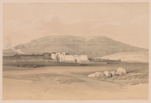 Egypt and Nubia: Volume II - No. 20, Medinet Abou, Thebes by Louis Haghe
