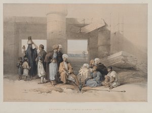 Egypt and Nubia, Volume II: Entrance of the Temple of Amun, Thebes by Louis Haghe