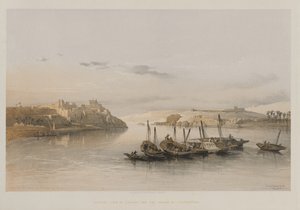 Egypt and Nubia, Volume II: General View of Esouan and the Island of Elephantine by Louis Haghe
