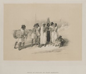Egypt and Nubia, Volume II: Group of Nubians-Wady Kardasey by Louis Haghe