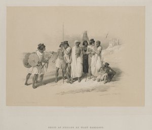 Egypt and Nubia, Volume II: Group of Nubians-Wady Kardasey by Louis Haghe