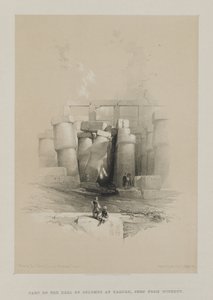 Egypt and Nubia, Volume II: Part of the Hall of Columns at Karnak, Thebes, 1847