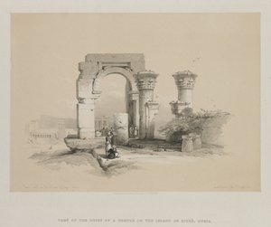 Egypt and Nubia, Volume II: Ruins - Temple on the Island of Biggeh, Nubia, 1847