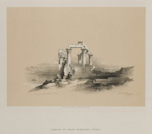 Egypt and Nubia, Volume II: Ruins of the Temple of Kardeseh, Nubia by Louis Haghe