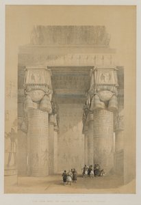 View from Under the Portico of the Temple of Dendera
