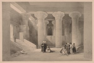 Egypt and Nubia: Volume I - No. 24, Temple at Esneh, 1838 by Louis Haghe