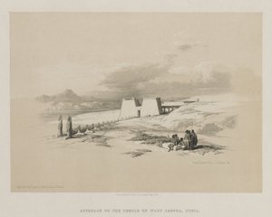 Egypt and Nubia, Volume I: Approach to the Temple of Wady Saboua, Nubia by Louis Haghe