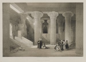 Egypt and Nubia, Volume I: Temple at Esneh, 1846 by Louis Haghe