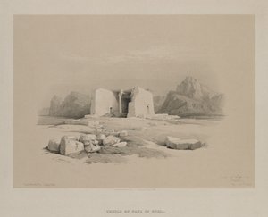Egypt and Nubia, Volume I: Temple at Tafa in Nubia by Louis Haghe