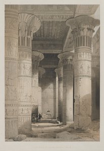 Egypt and Nubia, Volume I: View Under the Grand Portico of the Temple, Philae