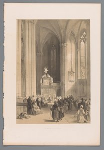 View of the Shrine of the Three Kings in the Cologne Cathedral by Louis Haghe