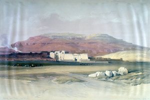 Medinet Abou, Thebes, 8th December 1832, Egypt, 19th Century by Louis Haghe