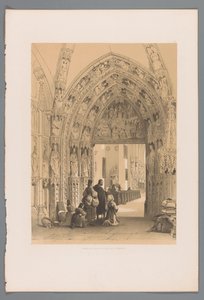 Portal of the Church of Our Lady in Nuremberg by Louis Haghe