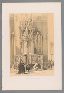 Tabernacle in St. Lawrence Church in Nuremberg by Louis Haghe