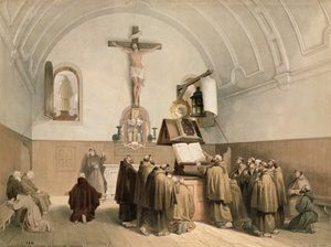 The Bell Ringers at the Oratory of the Capucines, Bruges by Louis Haghe