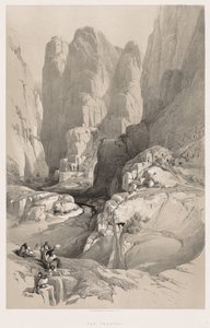 The Holy Land, Syria, Idumea, Arabia, Egypt & Nubia (Vol. III): Entrance to Petra