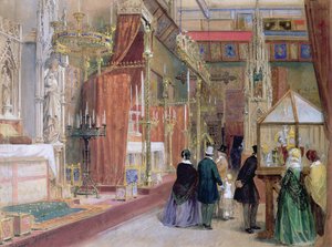 The Medieval Court of the Great Exhibition of 1851 by Louis Haghe