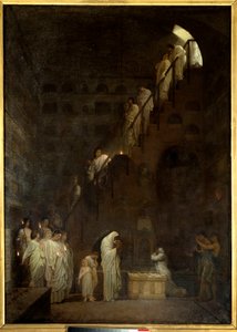 Funeral at the Columbarium of the Cesars House in Rome