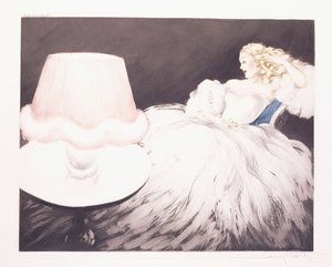 Lampshade by Louis Icart