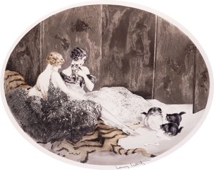 Spilled Milk by Louis Icart