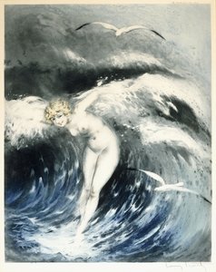 Venus in the Waves, c.1931 by Louis Icart