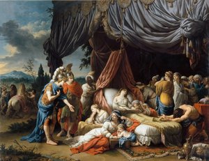 Alexander the Great and Hephaestion at the Deathbed of the Wife of Darius III by Louis Jean François Lagrenée