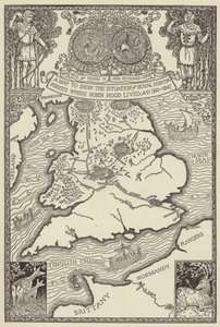 A Map to Show the Situation of Royal Hunting Forests Where Robin Hood Lived, AD 1160-1247