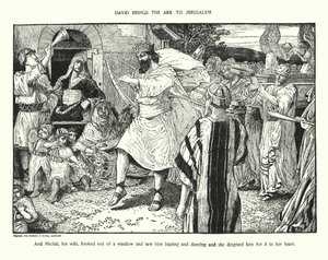 David brings the Ark to Jerusalem by Louis John Rhead